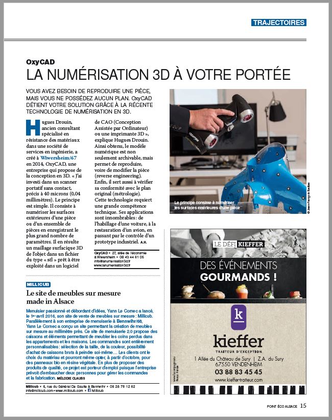 Point Eco alsace - OxyCAD - La numérisation 3D