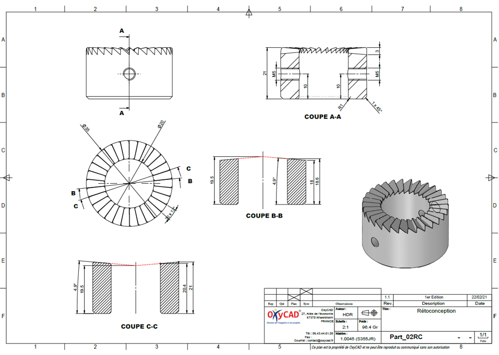 Rétroconception 3d -OxyCAD