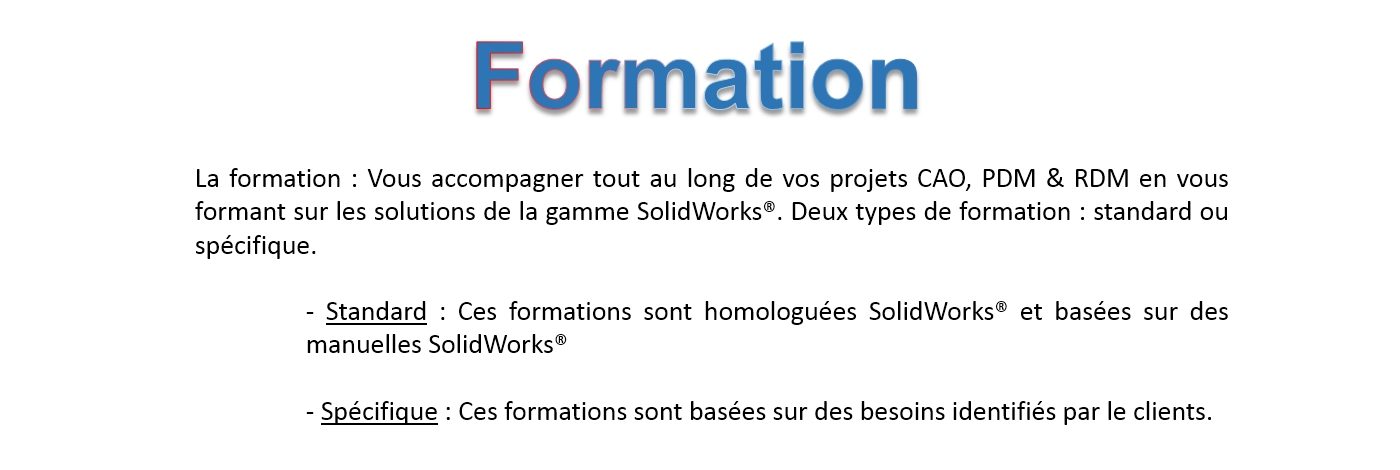 Formation solidworks